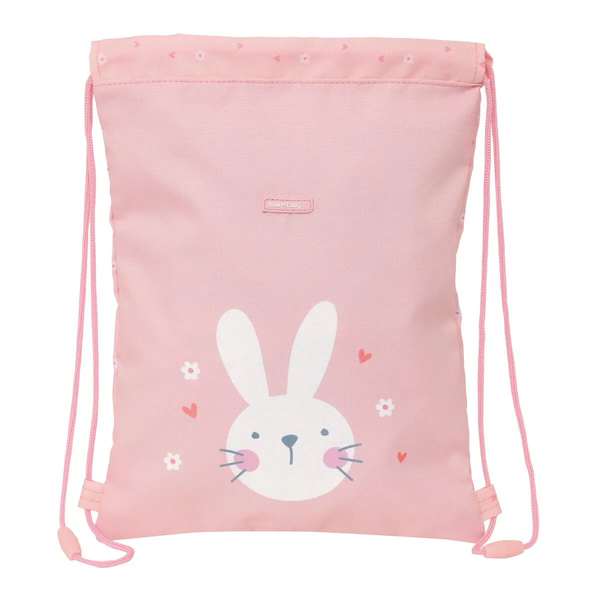 Zainetto con Cordini Safta Bunny Rosa 26 x 34 x 1 cm