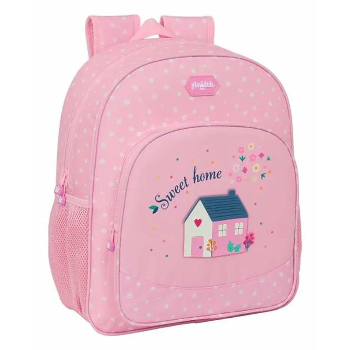 Zaino Scuola Glow Lab Sweet home Rosa 32 X 38 X 12 cm