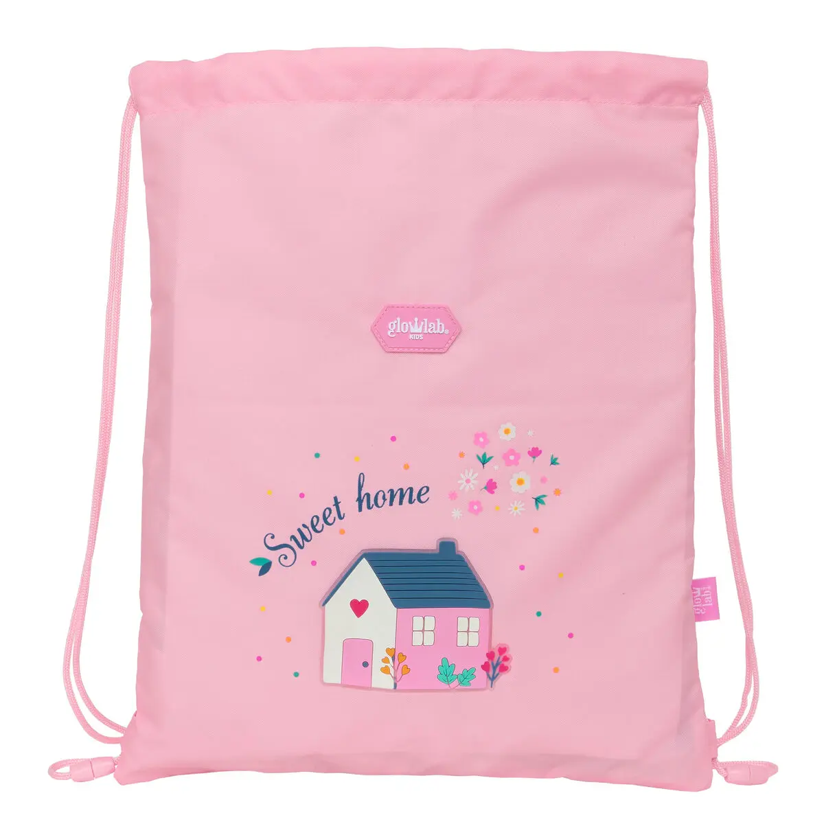 Zainetto con Cordini Glow Lab Sweet home Rosa 26 x 34 x 1 cm