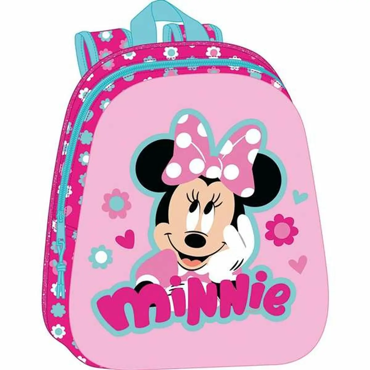 Zaino Scuola Minnie Mouse Rosa 27 x 33 x 10 cm