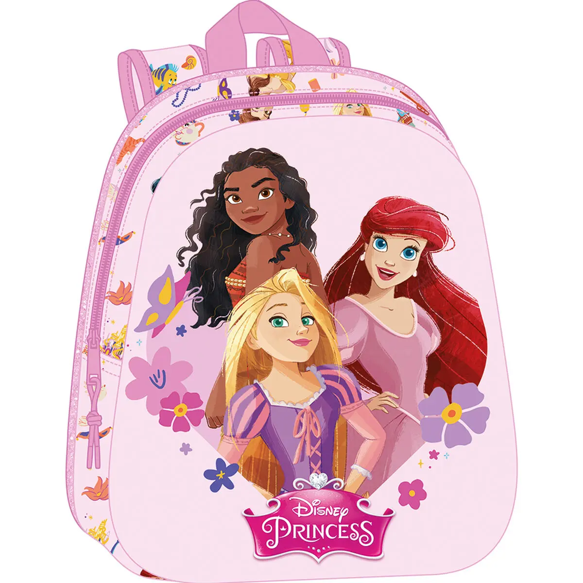 Zaino Scuola Disney Princess Rosa 27 x 33 x 10 cm