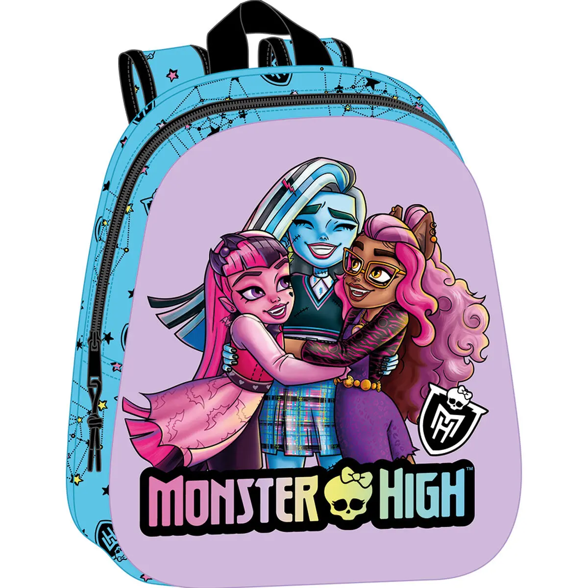 Zaino Scuola Monster High Azzurro Lilla 27 x 33 x 10 cm