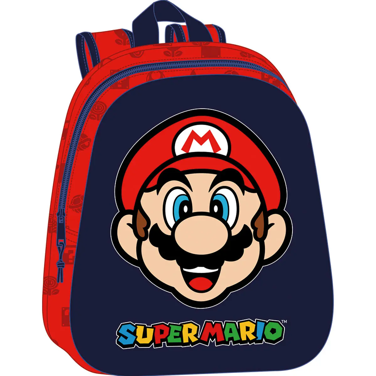 Zaino per Bambini 3D Super Mario Rosso Blu Marino 27 x 33 x 10 cm