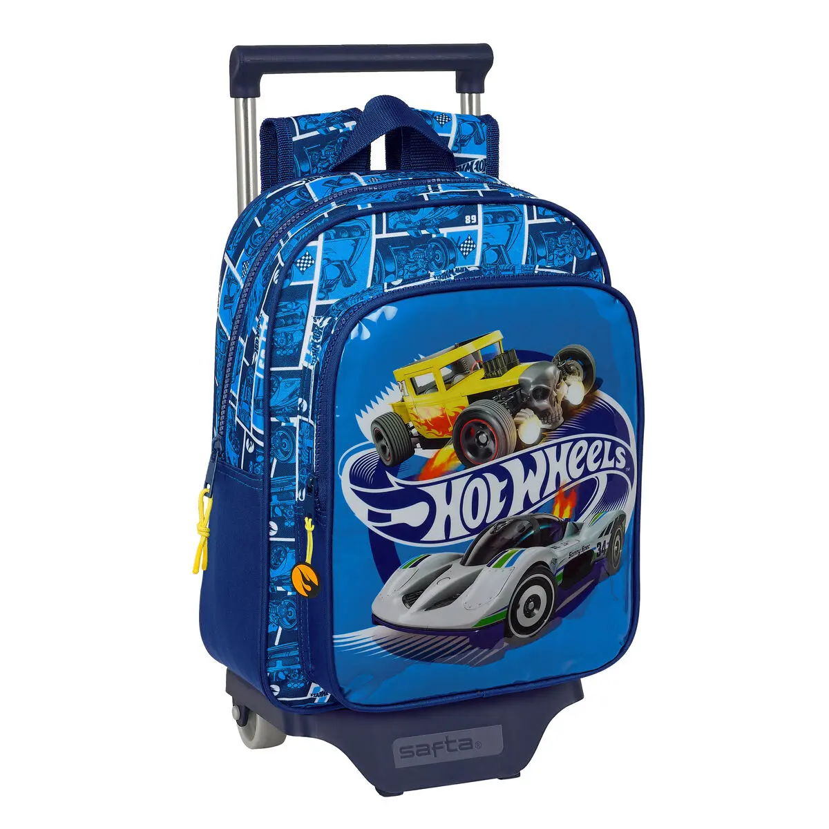 Trolley per la Scuola Hot Wheels Sonny Blu Marino 27 x 33 x 10 cm