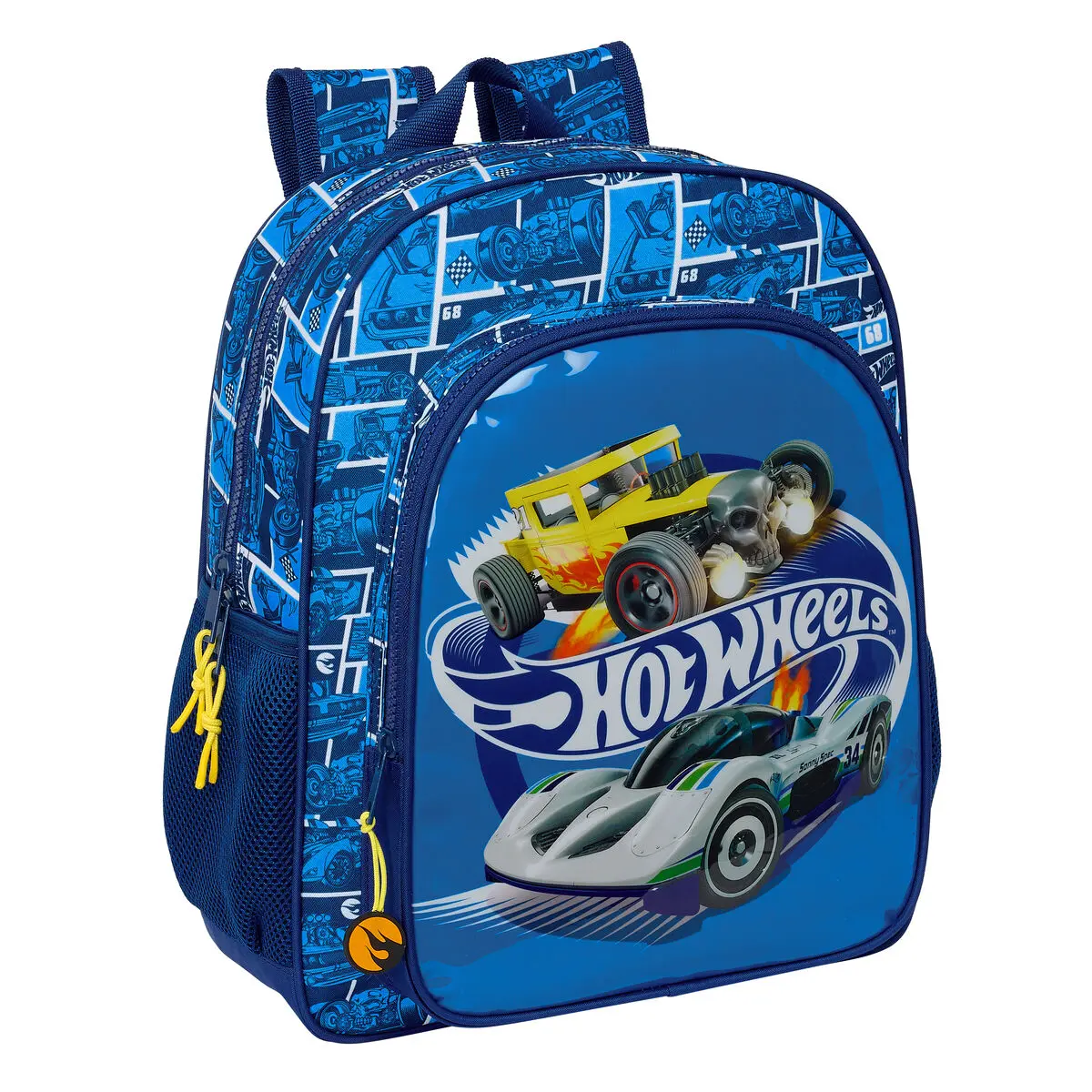 Zaino Scuola Hot Wheels Sonny Blu Marino 32 x 38 x 12 cm