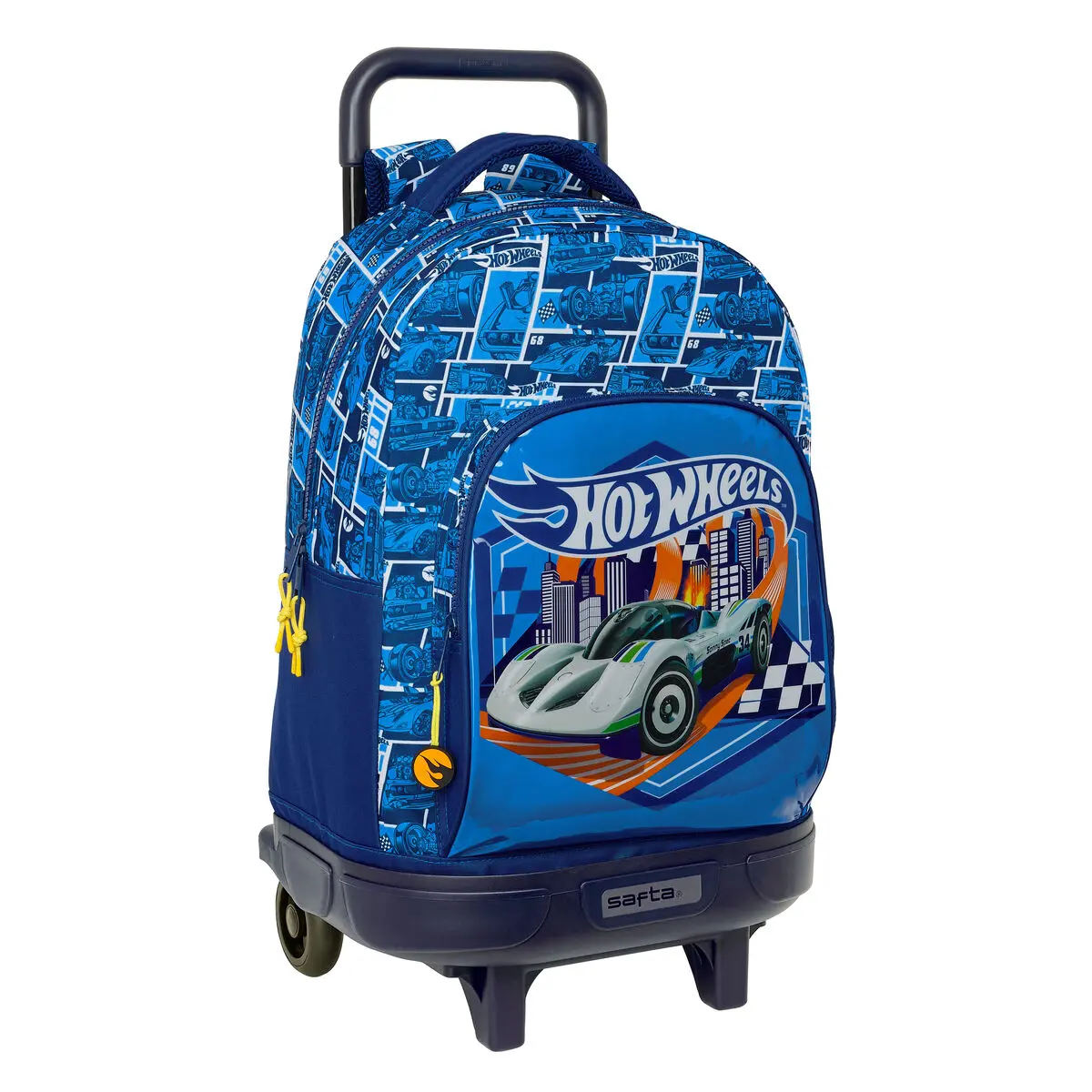 Trolley per la Scuola Hot Wheels Sonny Blu Marino 33 x 45 x 22 cm