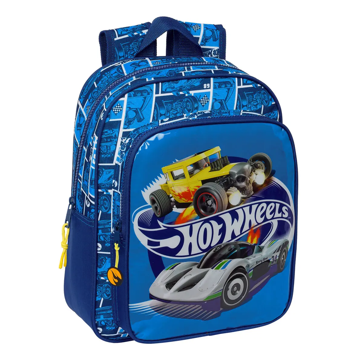 Zaino Scuola Hot Wheels Sonny Blu Marino 27 x 33 x 10 cm