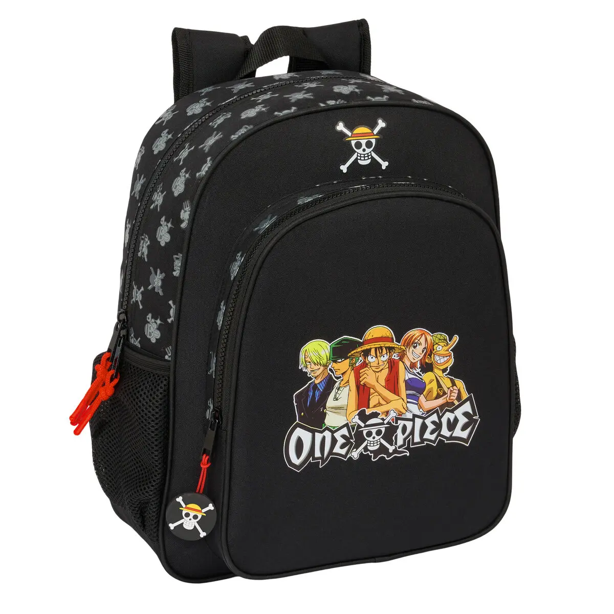 Zaino Scuola One Piece Nero 32 x 38 x 12 cm