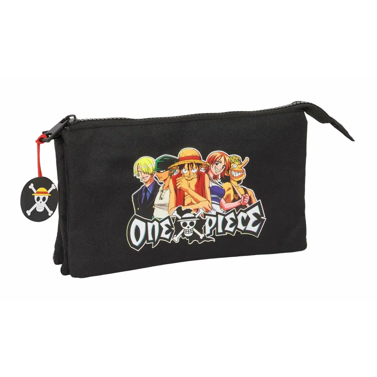 Portaoggetti Triplo One Piece Nero 22 x 12 x 3 cm