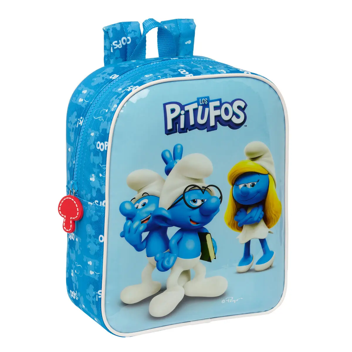 Zaino per Bambini Los Pitufos Azzurro 22 x 27 x 10 cm