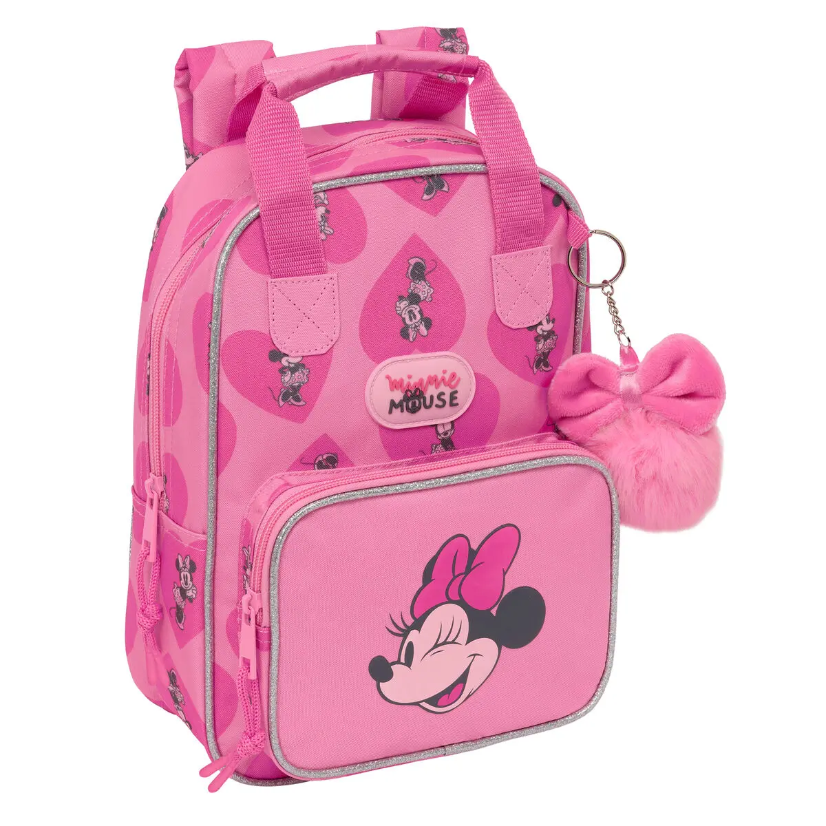 Zaino Scuola Minnie Mouse Loving Rosa 20 x 28 x 8 cm