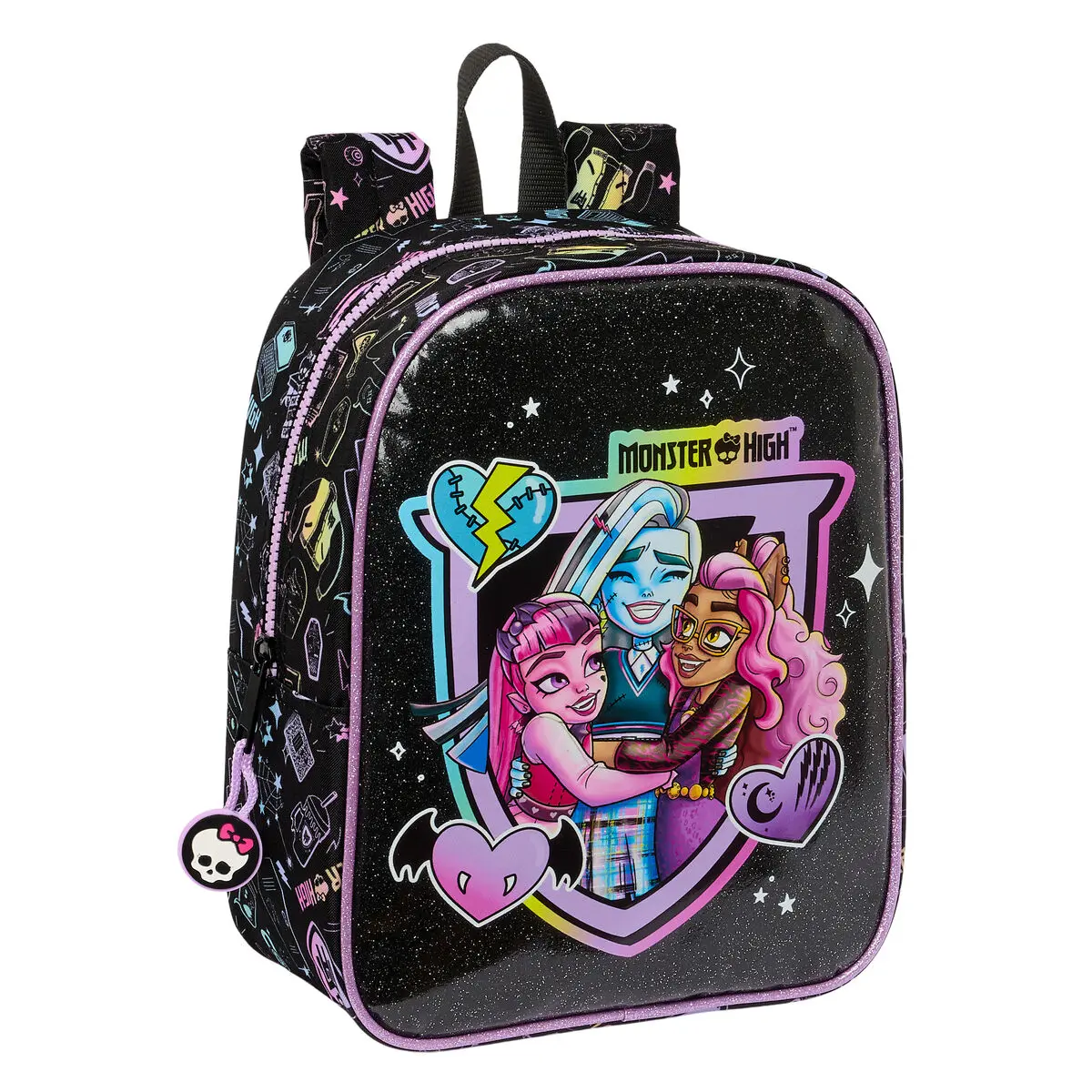 Zaino per Bambini Monster High Nero 22 x 27 x 10 cm