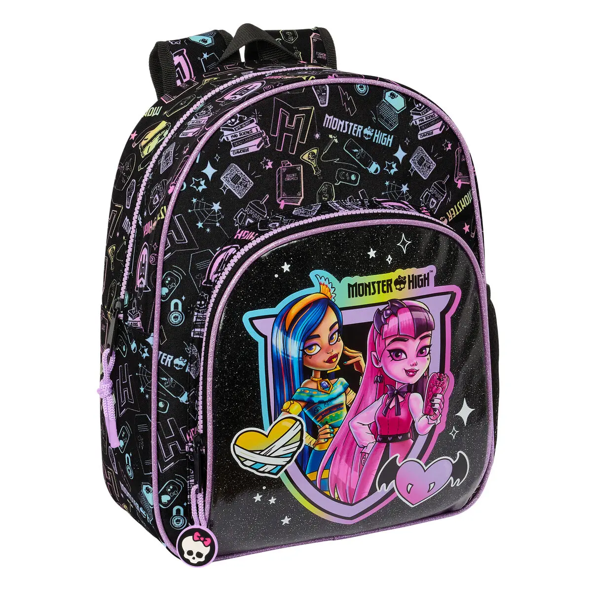 Zaino per Bambini Monster High Nero 28 x 34 x 10 cm