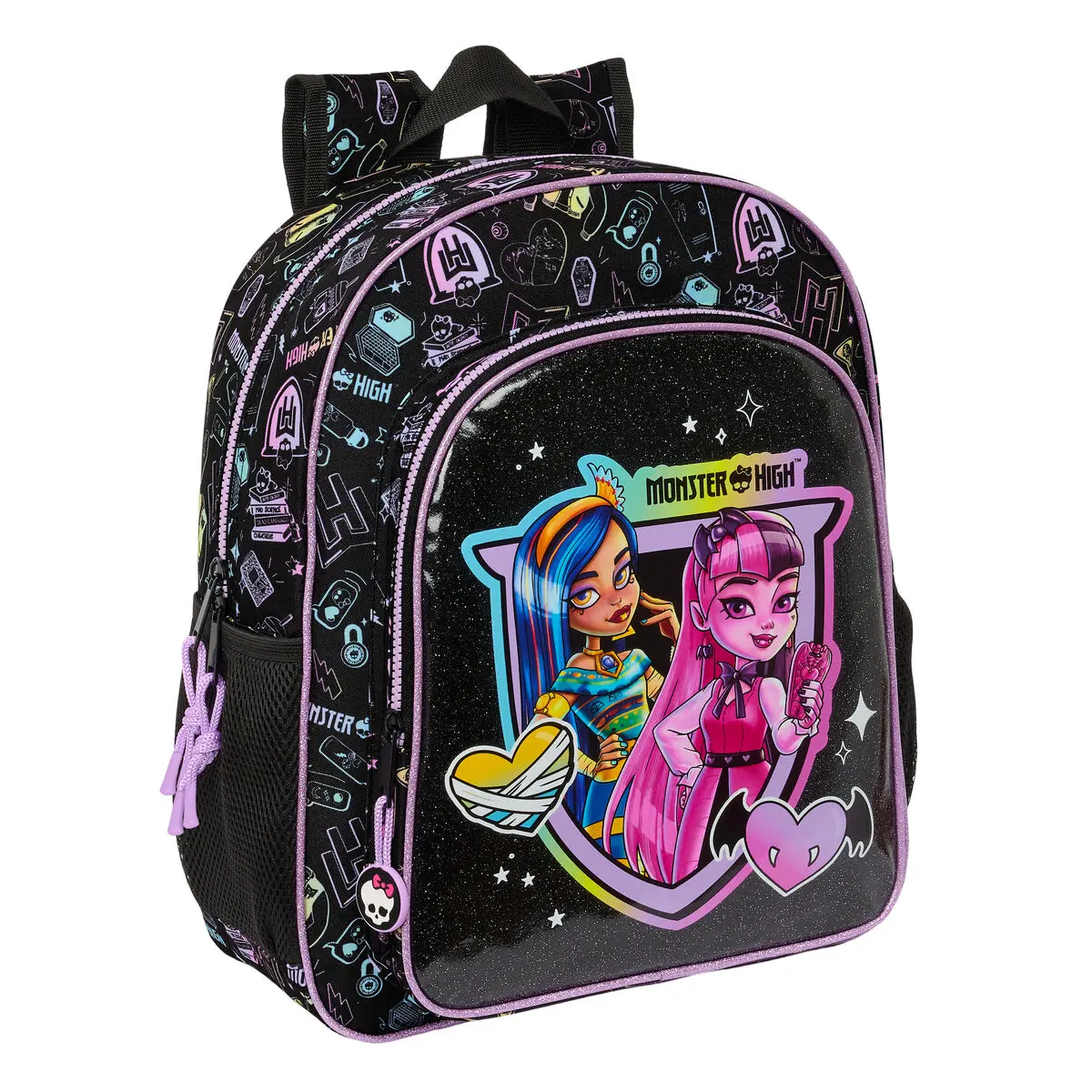 Zaino per Bambini Monster High Nero 32 X 38 X 12 cm