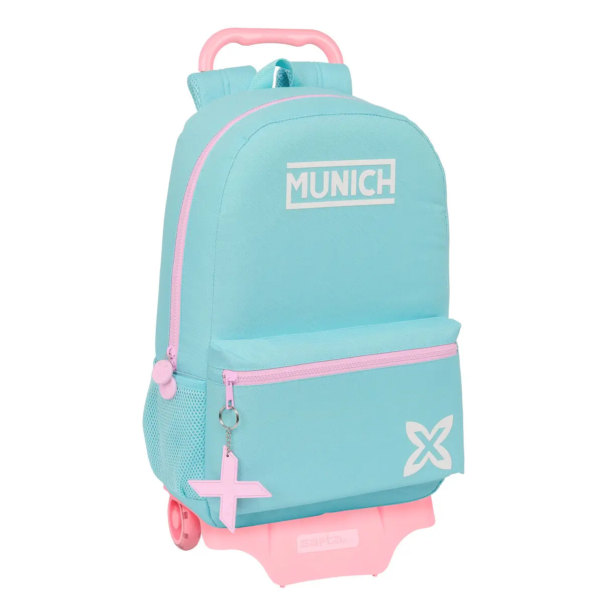 Trolley per la Scuola Munich Heaven Celeste 30 x 46 x 14 cm