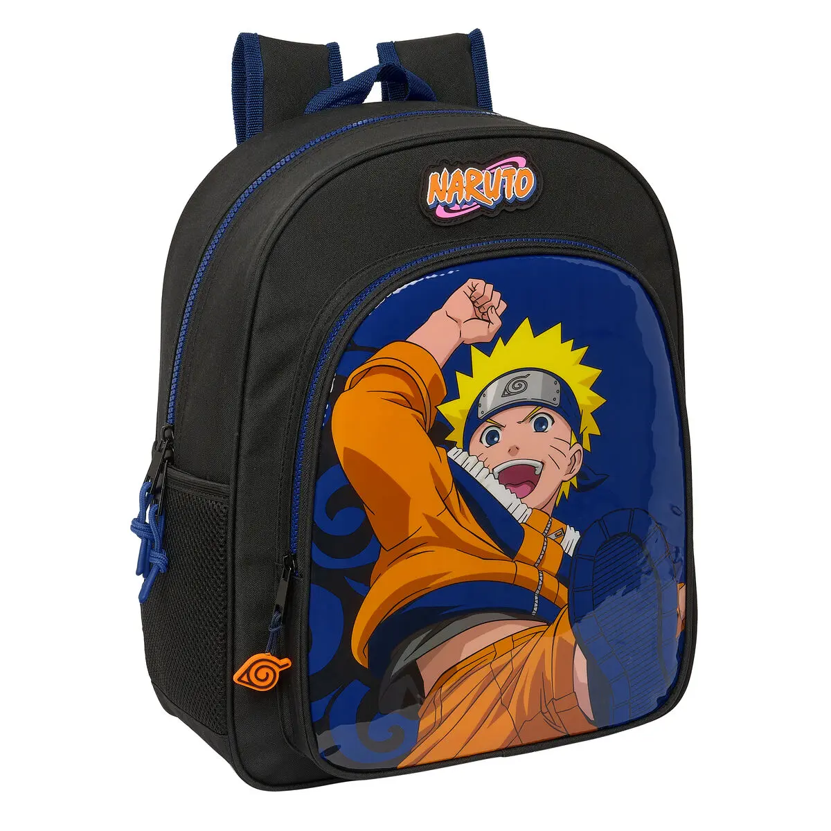 Zaino Scuola Naruto Ninja Azzurro Nero 32 x 38 x 12 cm