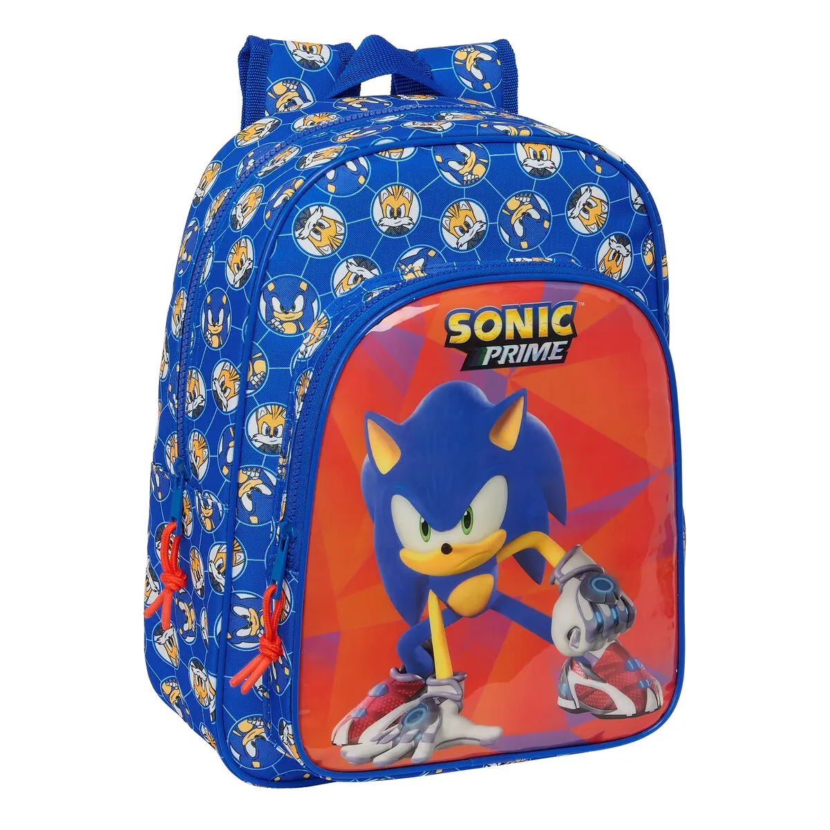 Zaino Scuola Sonic Prime Azzurro 26 x 34 x 11 cm