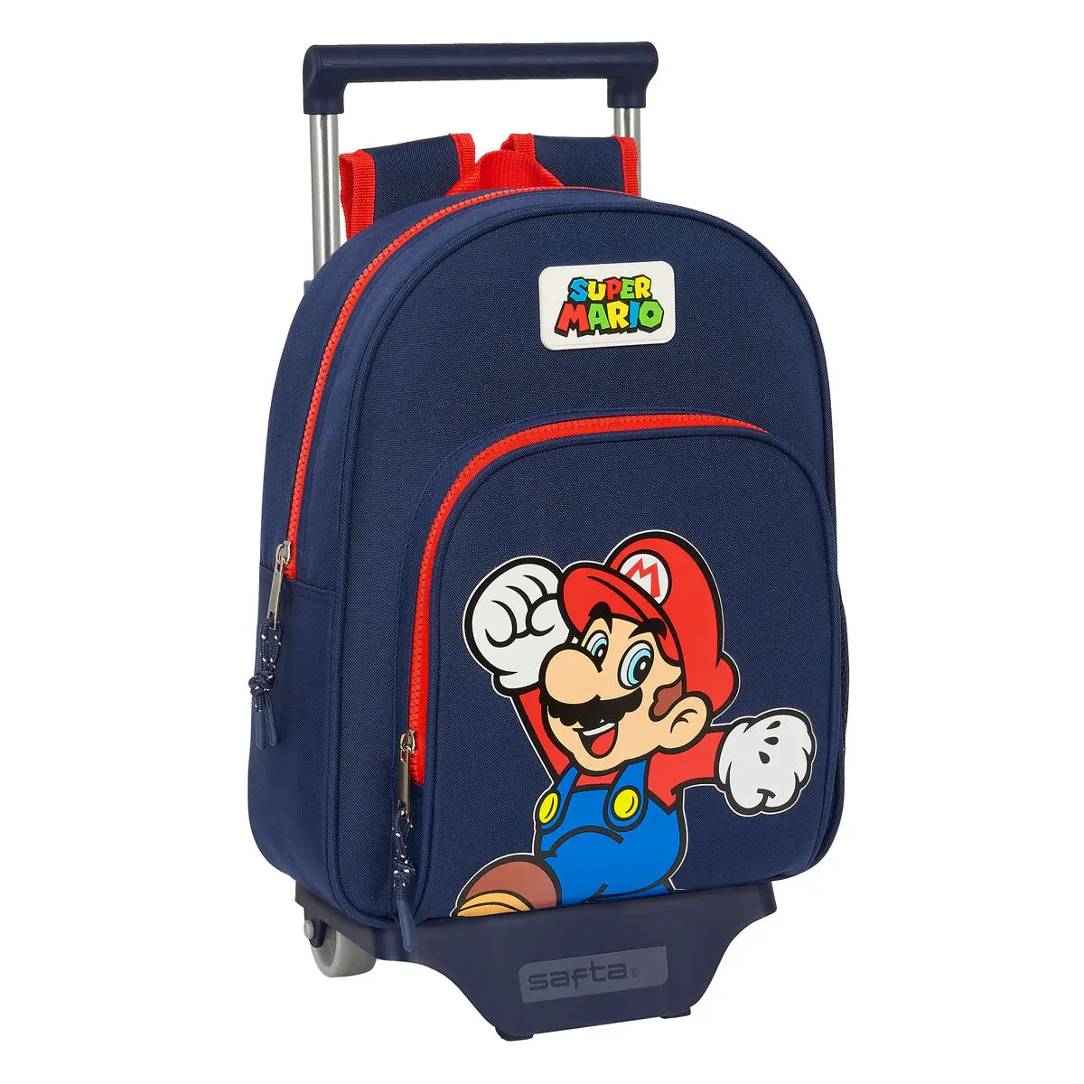 Trolley per la Scuola Super Mario World Blu Marino 28 x 34 x 10 cm