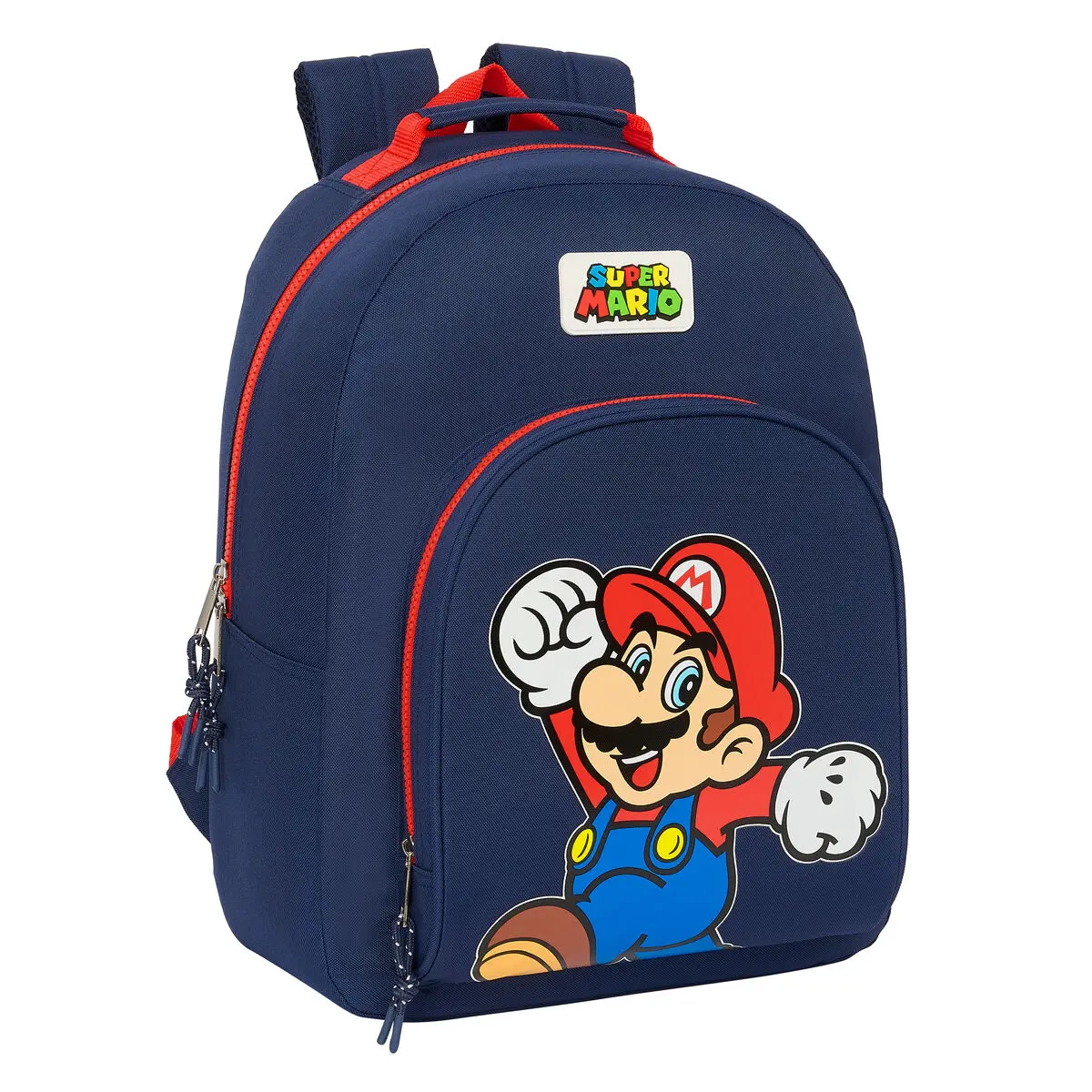 Zaino Scuola Super Mario World Blu Marino 32 x 42 x 15 cm