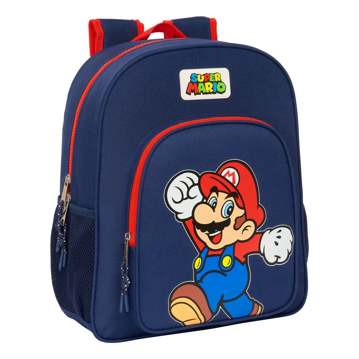 Zaino Scuola Super Mario World Blu Marino 32 x 38 x 12 cm