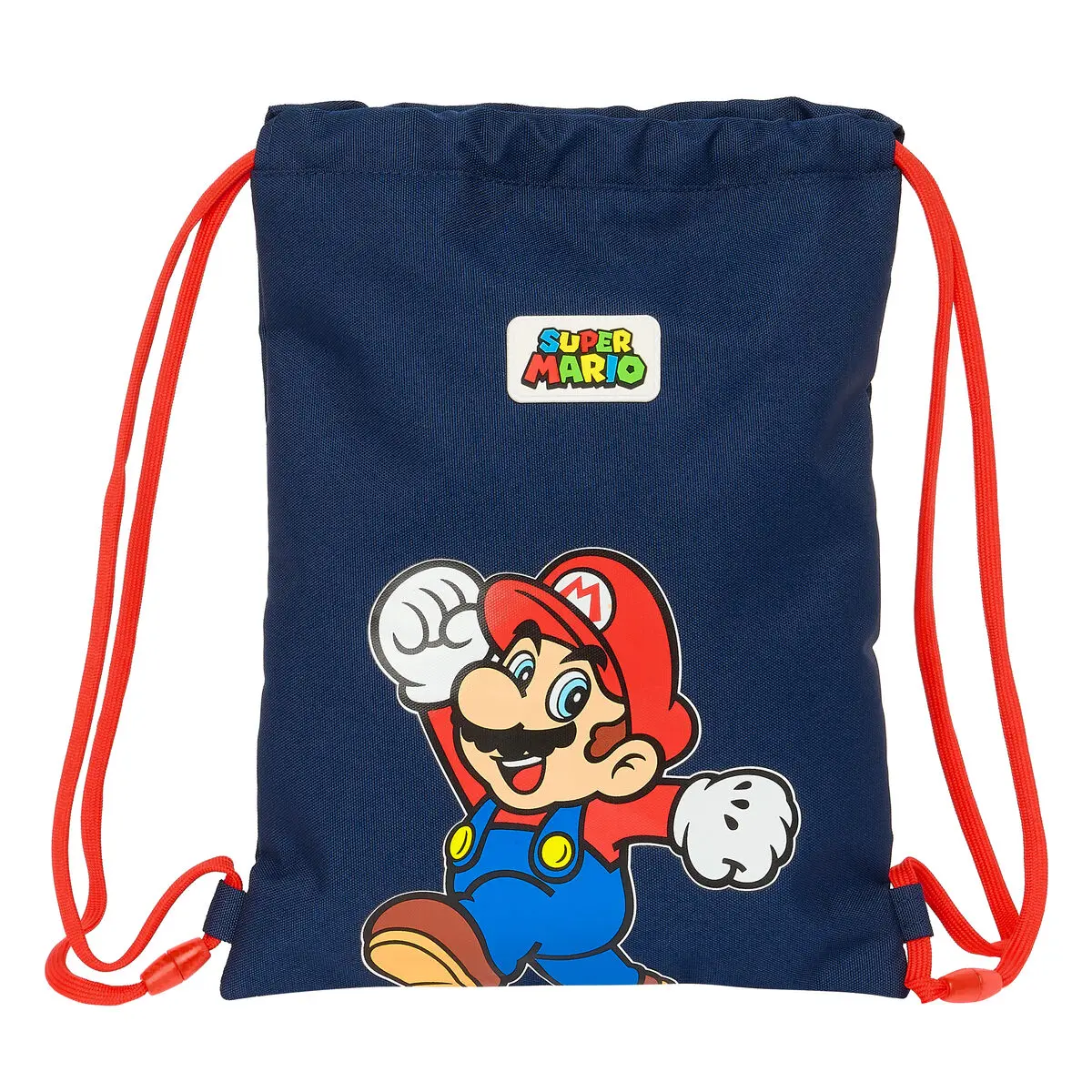 Zainetto con Cordini Super Mario World Blu Marino 26 x 34 x 1 cm