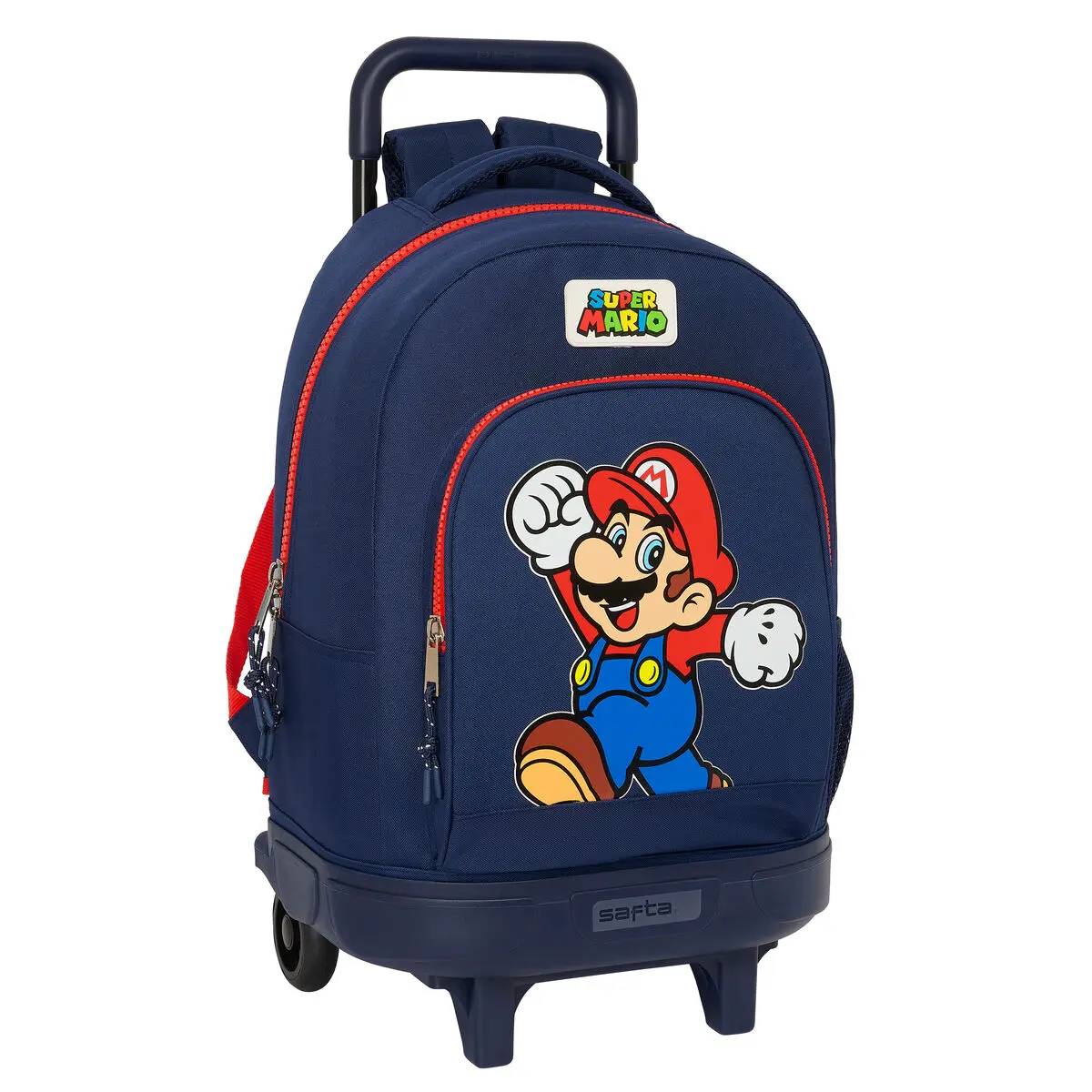 Trolley per la Scuola Super Mario World Blu Marino 33 x 45 x 22 cm