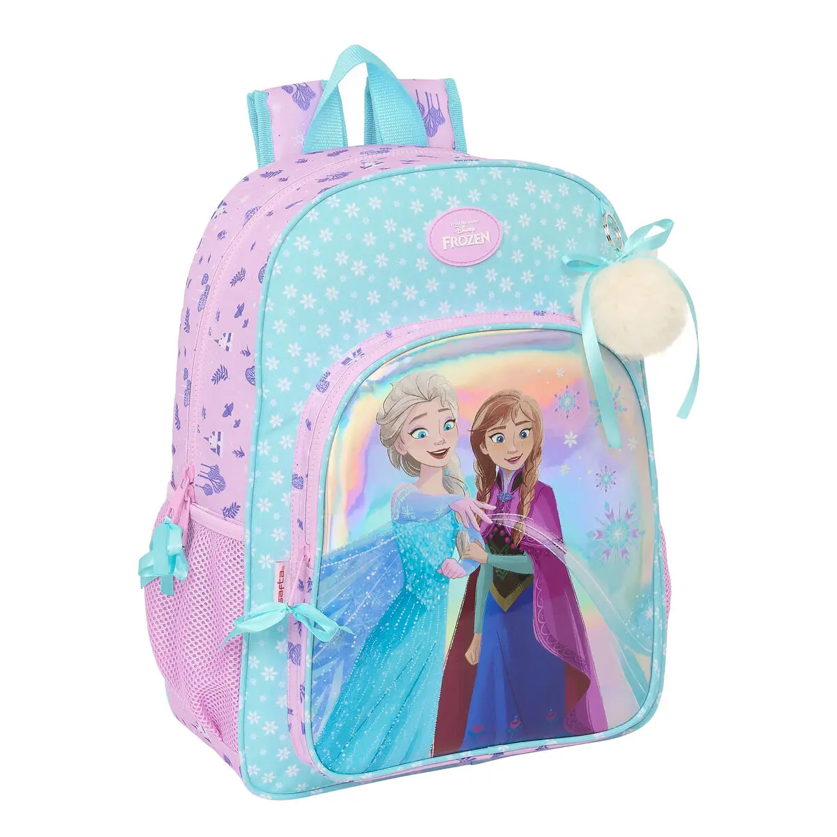 Zaino Scuola Frozen Cool days Violetta Blu cielo 33 x 42 x 14 cm