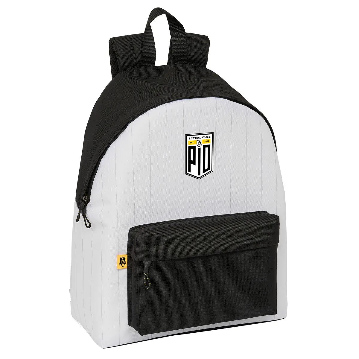 Zaino Scuola Kings League PÍo Bianco Nero 33 x 42 x 15 cm