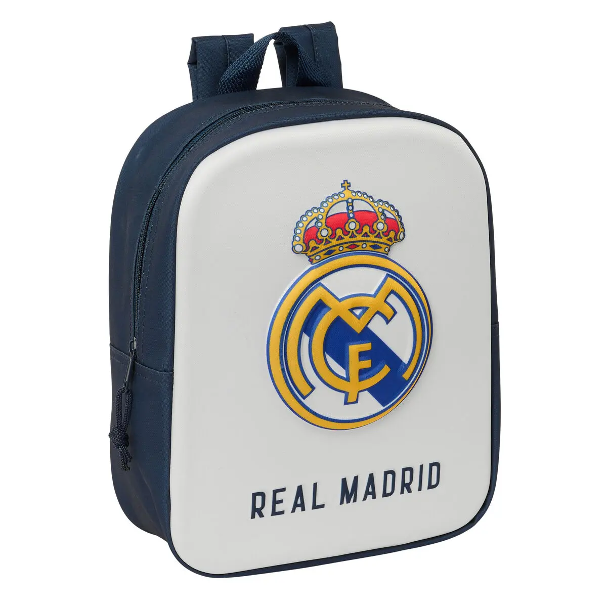 Zaino per Bambini Real Madrid C.F. Bianco Blu Marino 22 x 27 x 10 cm