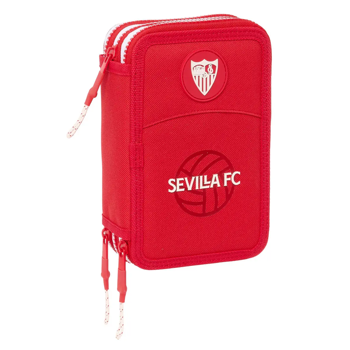 Plumier Triplo Sevilla Fútbol Club Rosso 12,5 x 19,5 x 5,5 cm 36 Pezzi