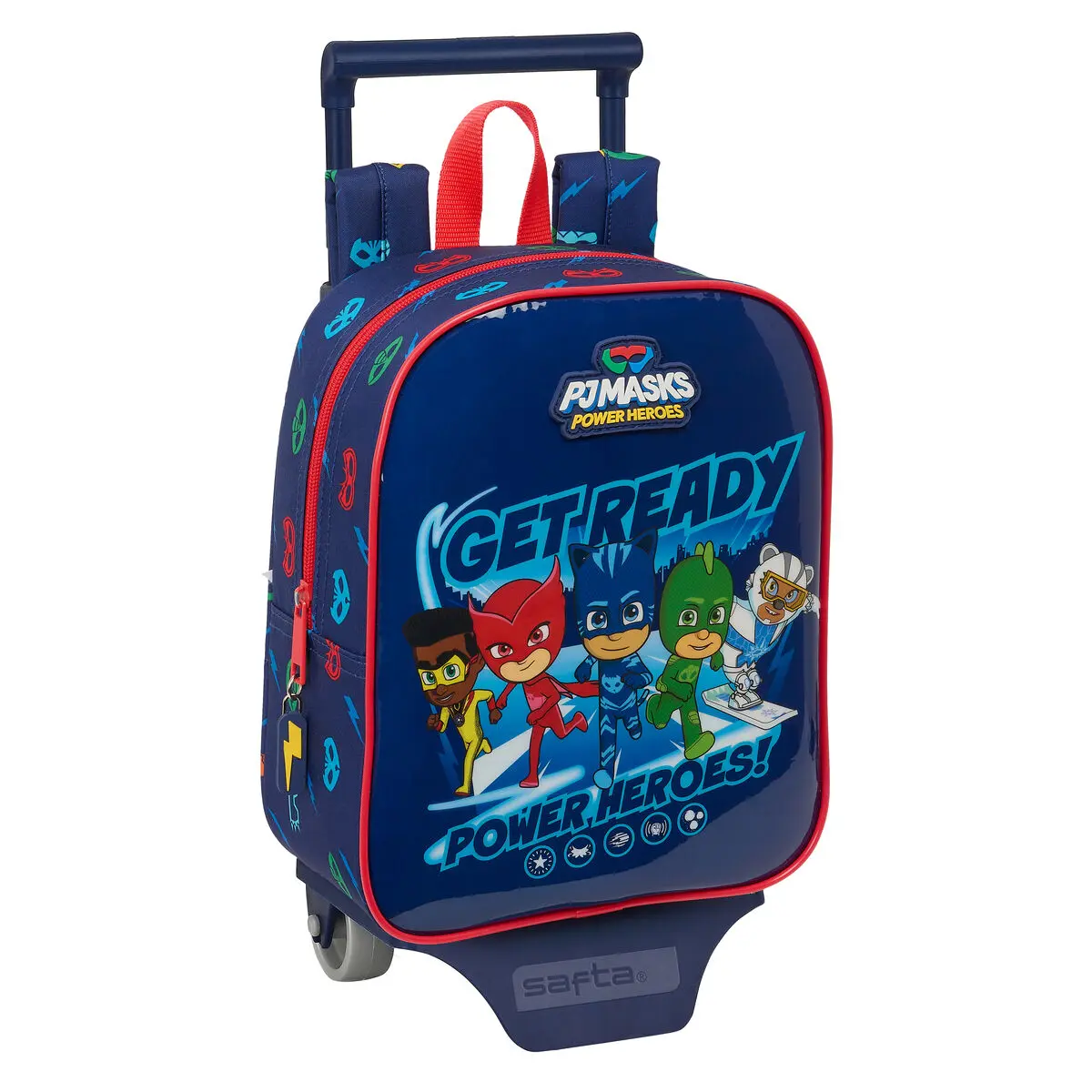 Trolley per la Scuola PJ Masks Ready Blu Marino 22 x 27 x 10 cm