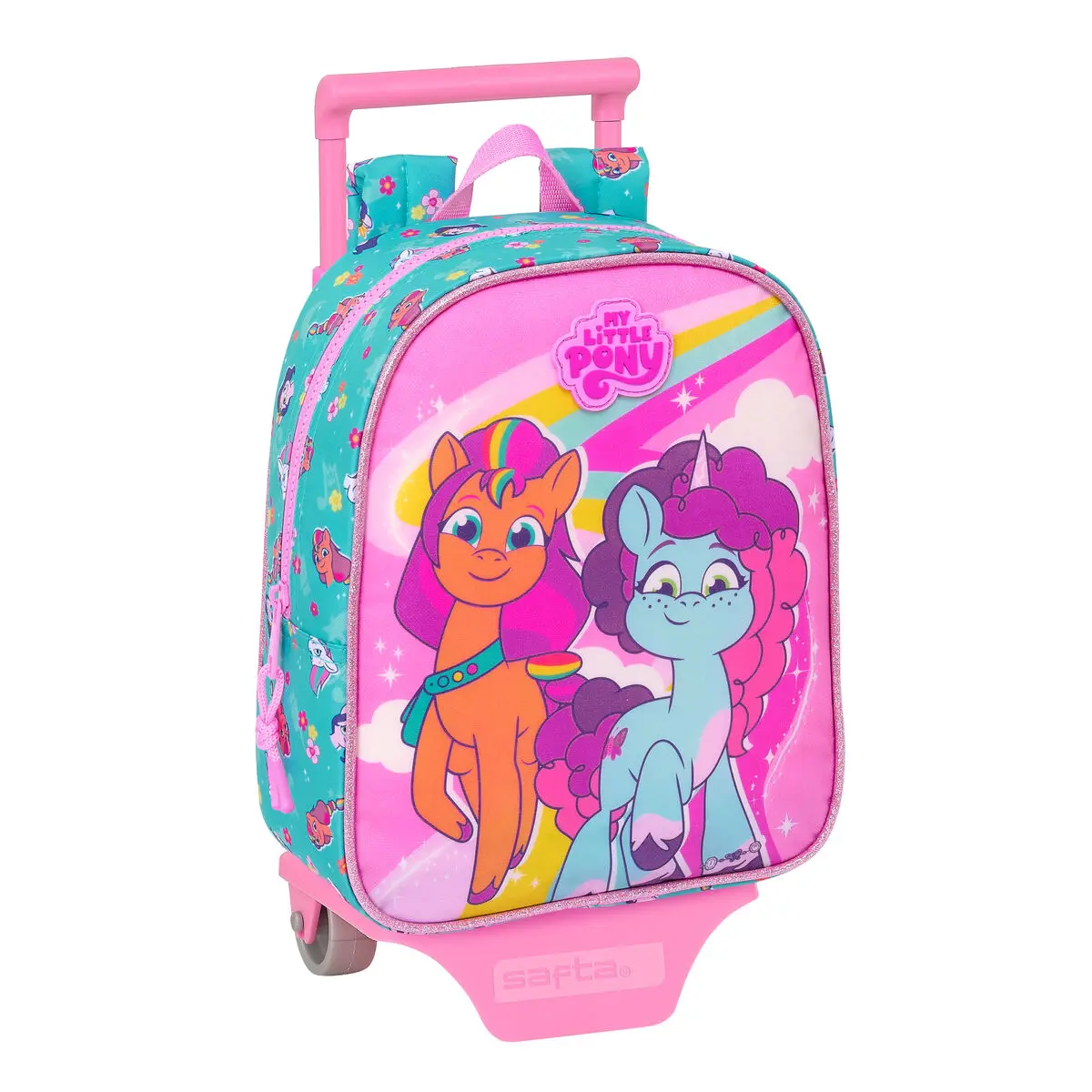 Trolley per la Scuola My Little Pony Magic Rosa Turchese 22 x 27 x 10 cm