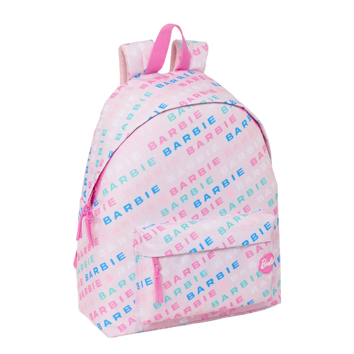 Zaino Scuola Barbie Logomania Rosa chiaro 33 x 42 x 15 cm