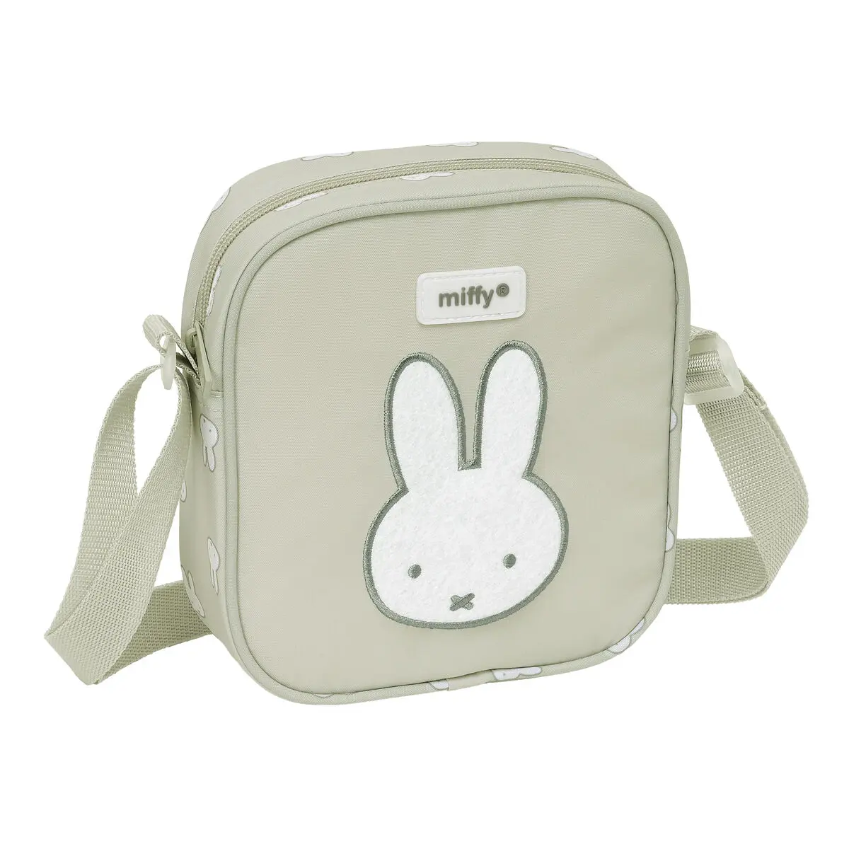 Borsa a Tracolla Miffy Niebla Grigio 16 x 18 x 4 cm