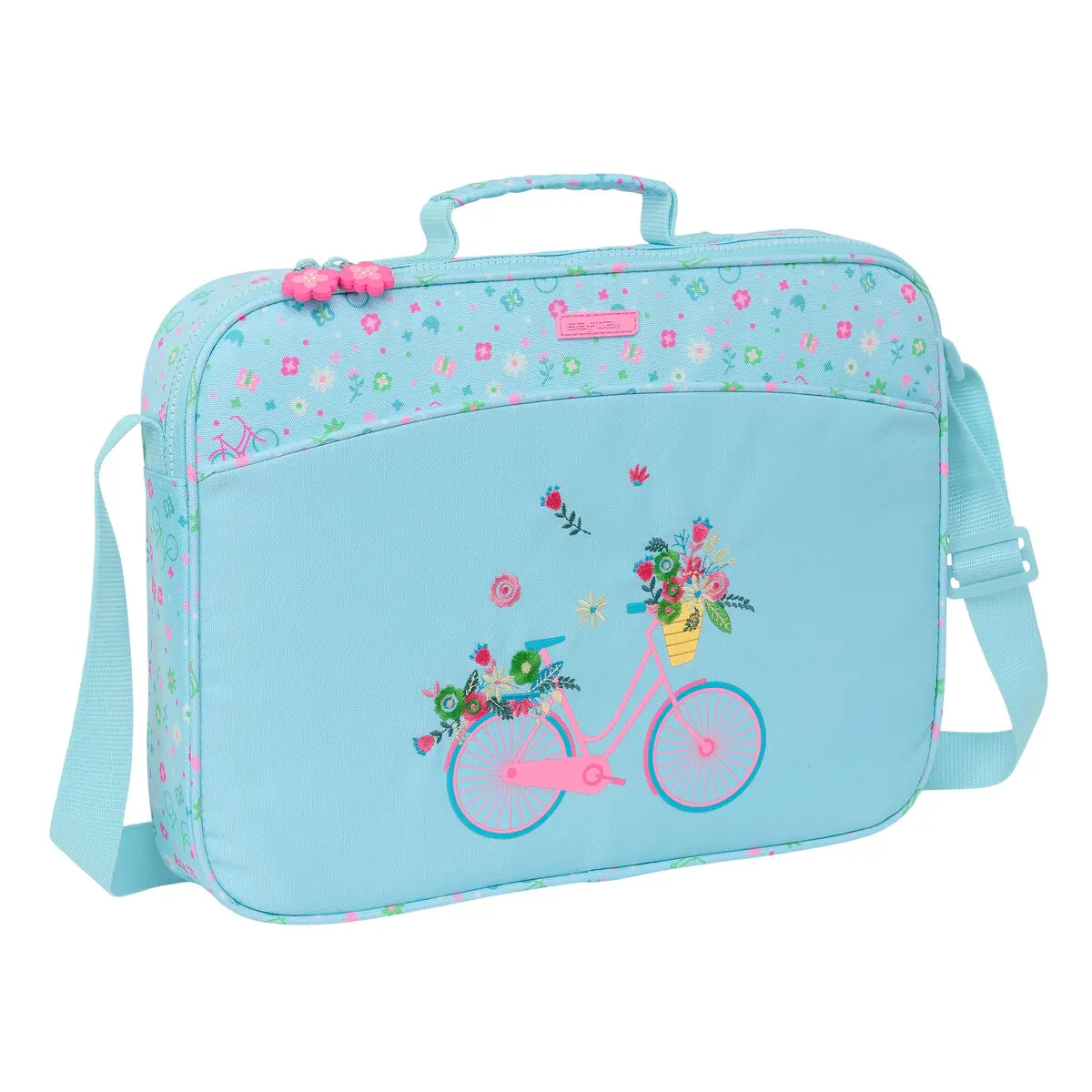 Borsa per la scuola Safta Bicicleta Azzurro 38 x 28 x 6 cm