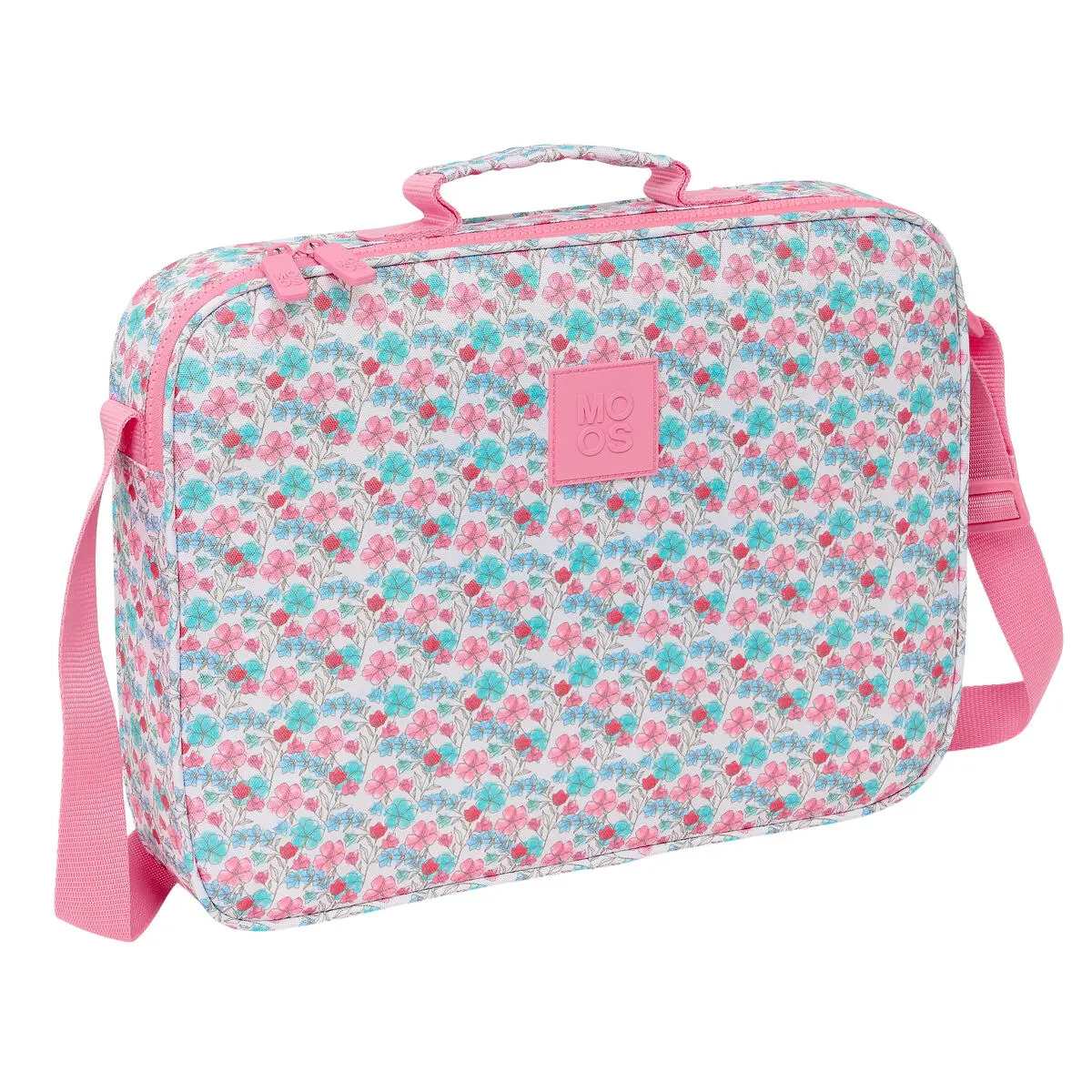 Borsa per la scuola Moos Flores Multicolore 38 x 28 x 6 cm