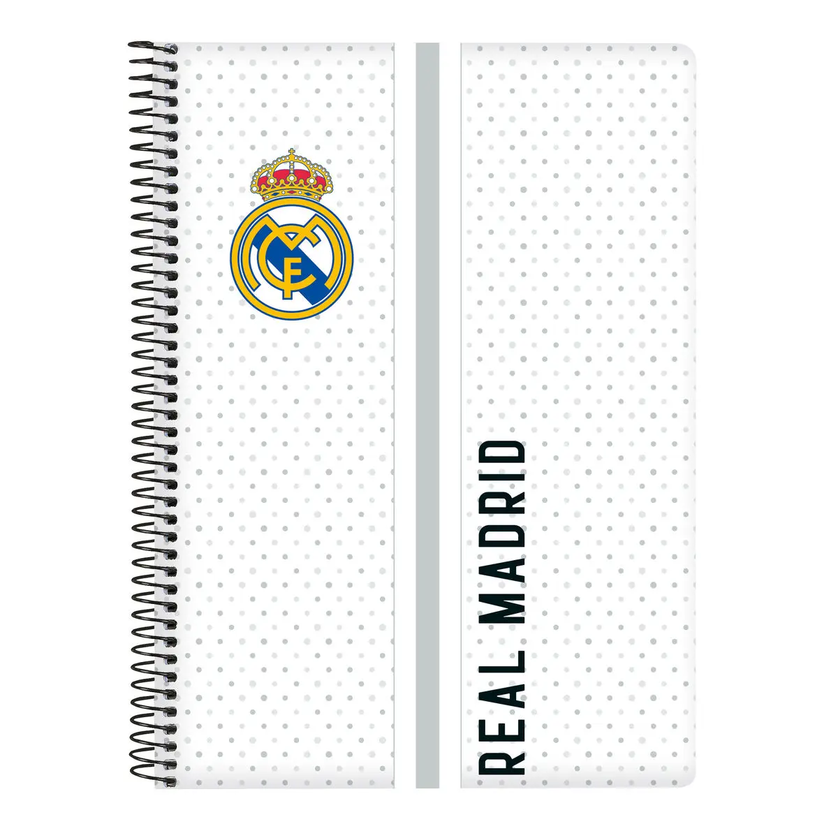 Agenda Real Madrid C.F. Bianco Grigio A5 80 Pagine