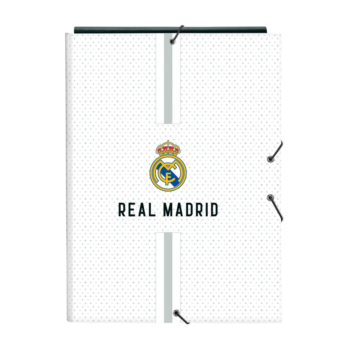 Raccoglitore ad anelli Real Madrid C.F. Bianco Grigio A4 26 x 33.5 x 2.5 cm