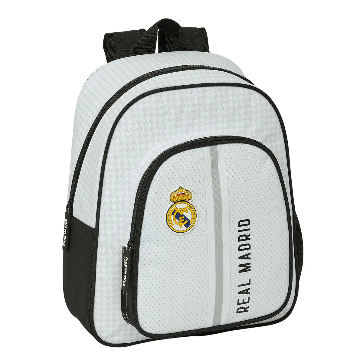 Zaino Scuola Real Madrid C.F. 24/25 Bianco Grigio 28 x 34 x 10 cm