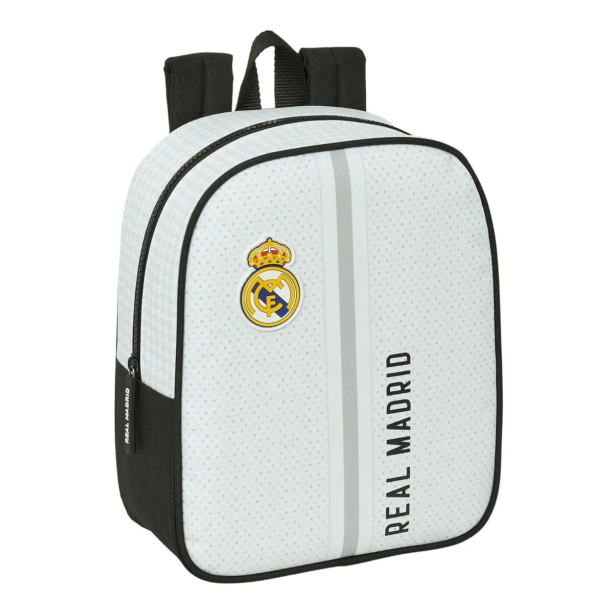 Zaino per Bambini Real Madrid C.F. 24/25 Bianco Grigio 22 x 27 x 10 cm