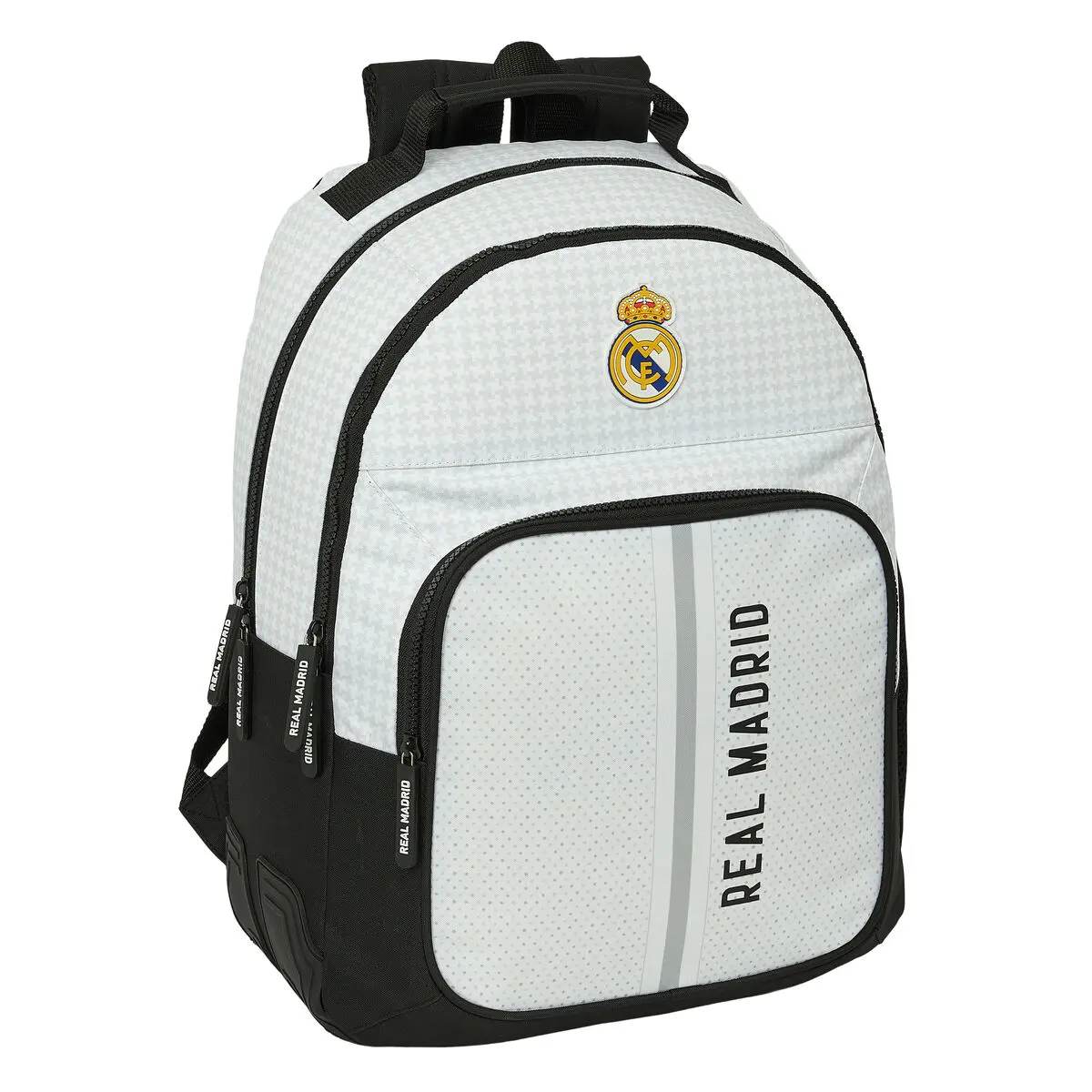 Zaino Scuola Real Madrid C.F. 24/25 Bianco Grigio 32 x 42 x 15 cm