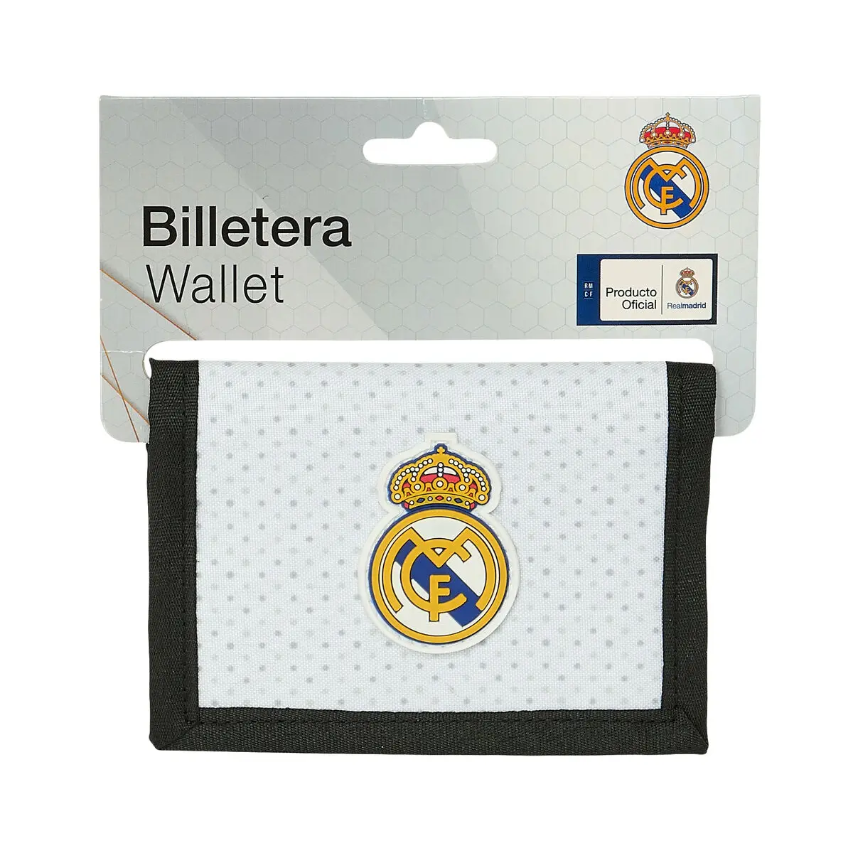 Portafogli Real Madrid C.F. Bianco Grigio 12,5 x 9,5 x 1 cm