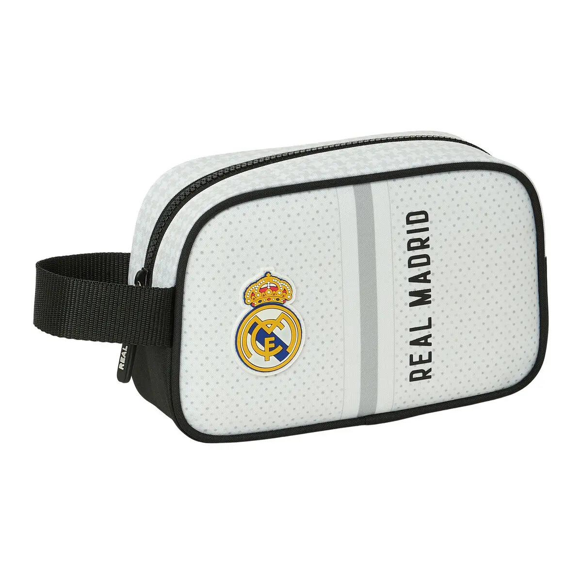 Necessaire da Viaggio Real Madrid C.F. Bianco Grigio Sportivo 22 x 13.5 x 8 cm