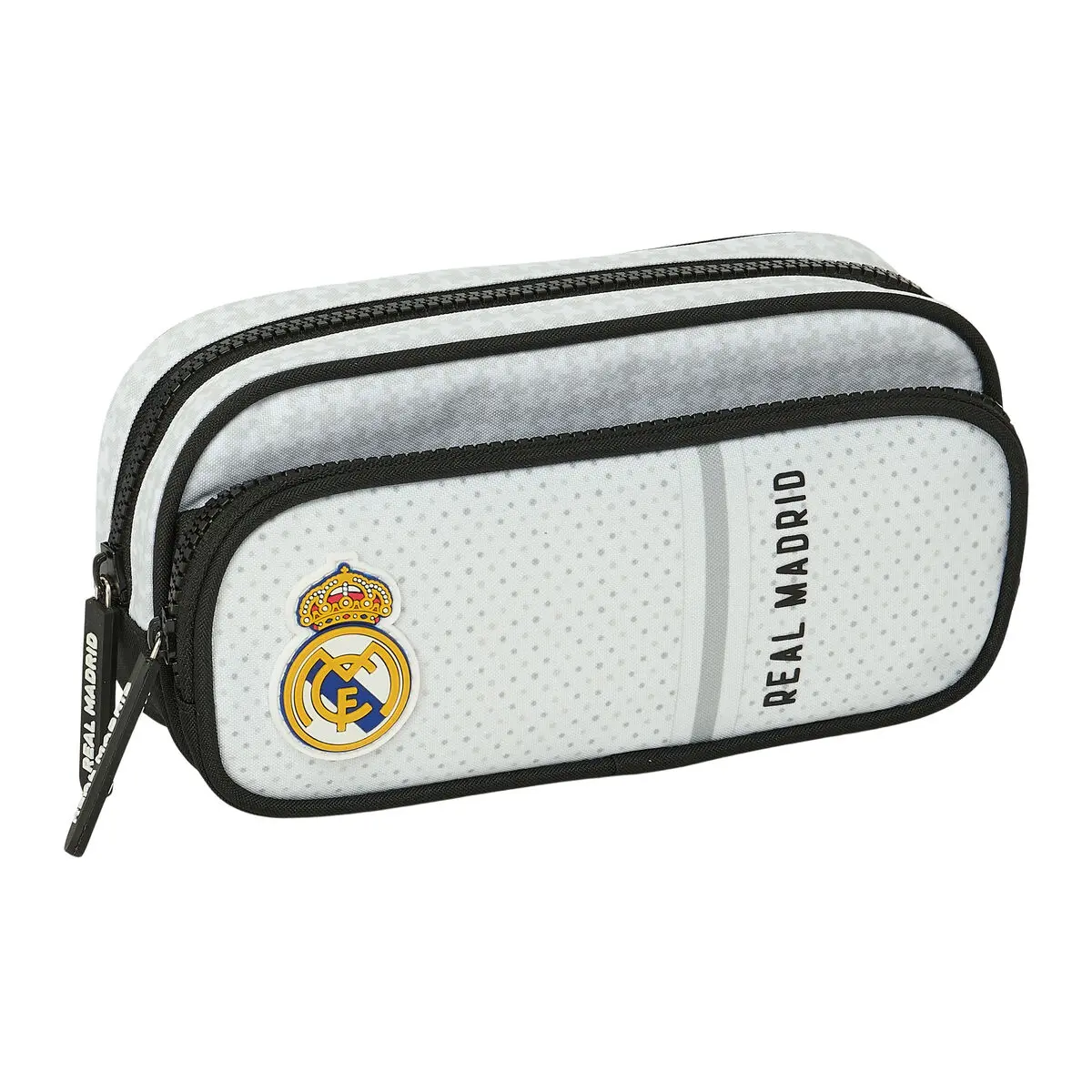 Necessaire Real Madrid C.F. Bianco Grigio 21 x 10.5 x 6 cm