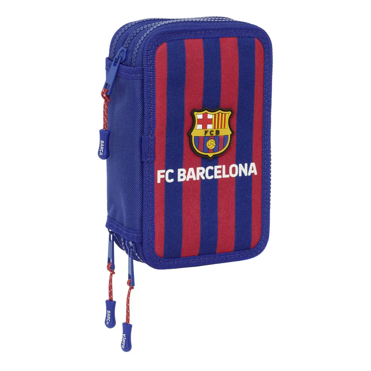 Plumier Triplo F.C. Barcelona 24/25 Rosso Granato Blu Marino 12,5 x 19,5 x 5,5 cm 36 Pezzi