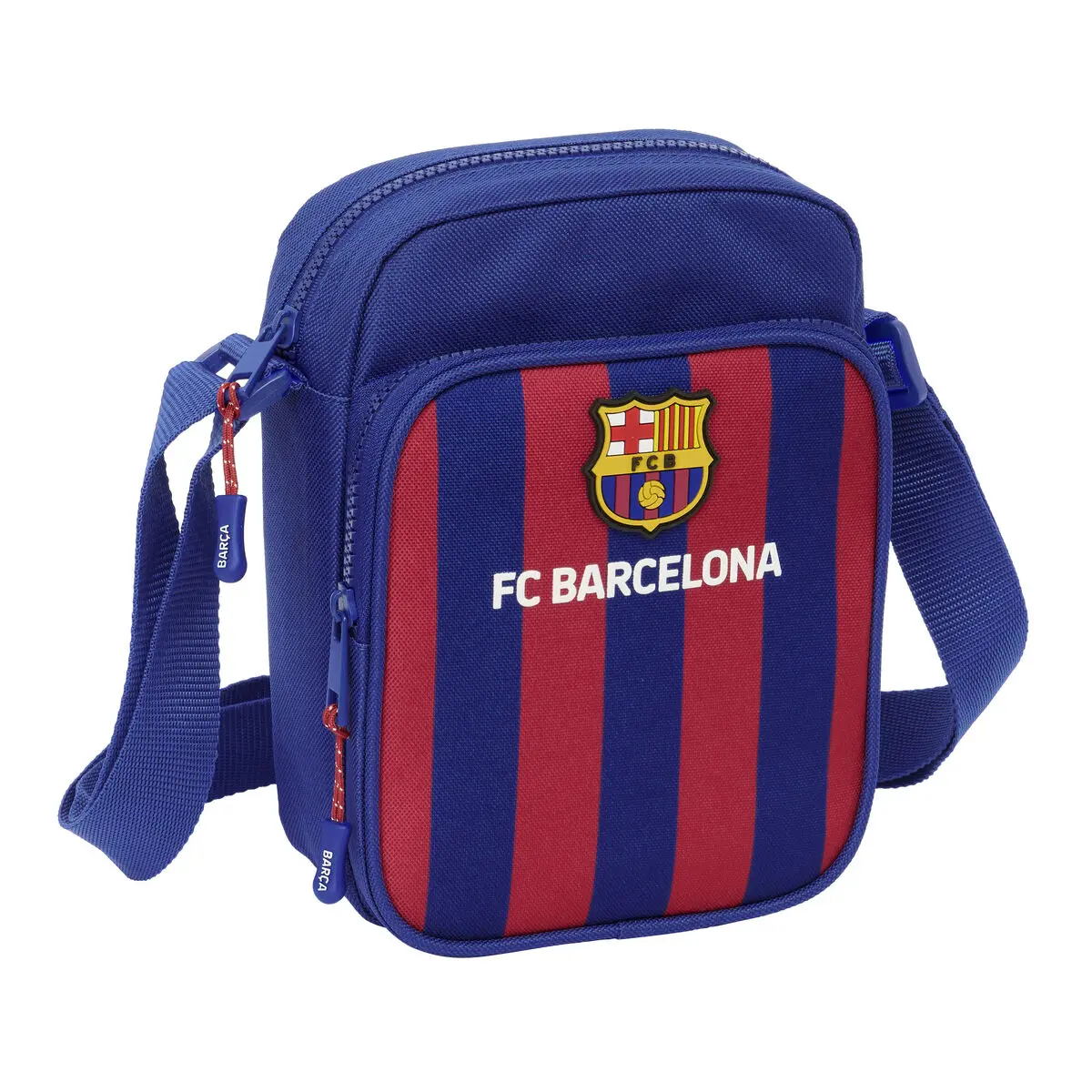 Borsa a Tracolla F.C. Barcelona 24/25 Rosso Granato Blu Marino 16 x 22 x 6 cm