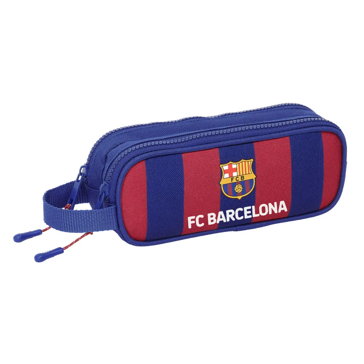 Portaoggetti Doppio F.C. Barcelona 24/25 Rosso Granato Blu Marino 21 x 8 x 6 cm