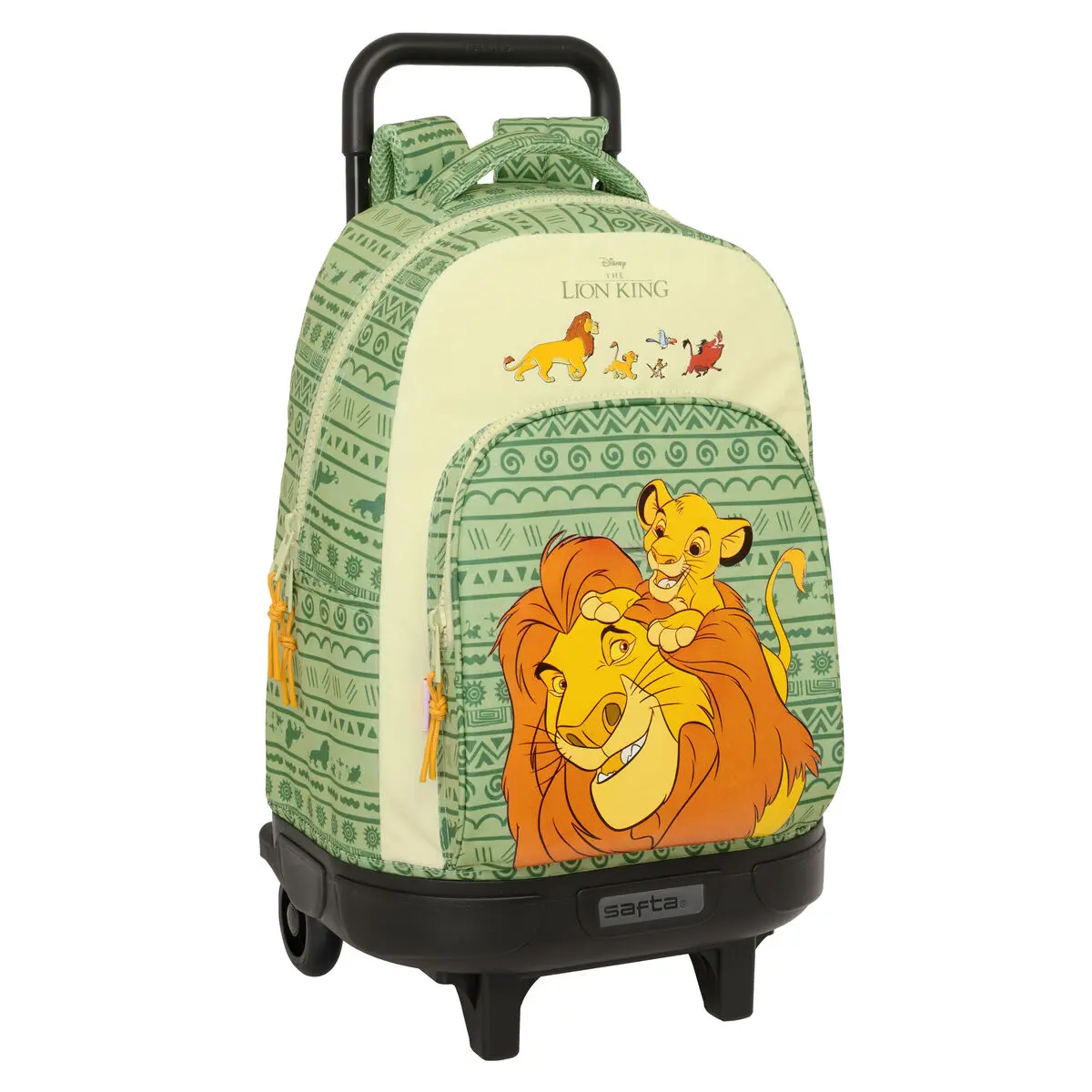 Trolley per la Scuola Mufasa Verde Beige 33 x 45 x 22 cm