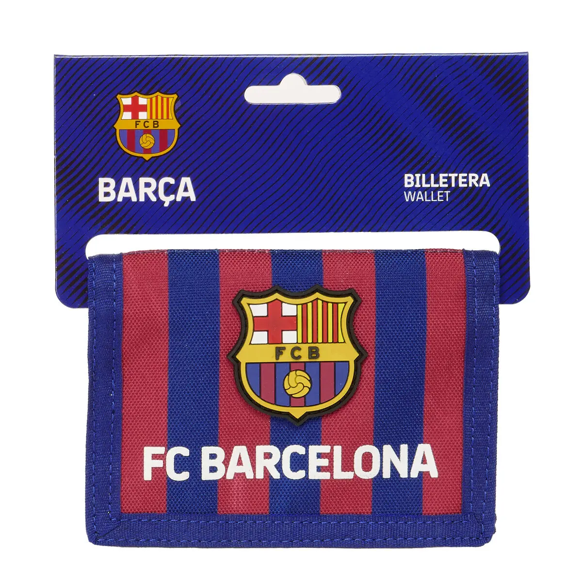 Portafogli F.C. Barcelona 24/25 Rosso Granato Blu Marino