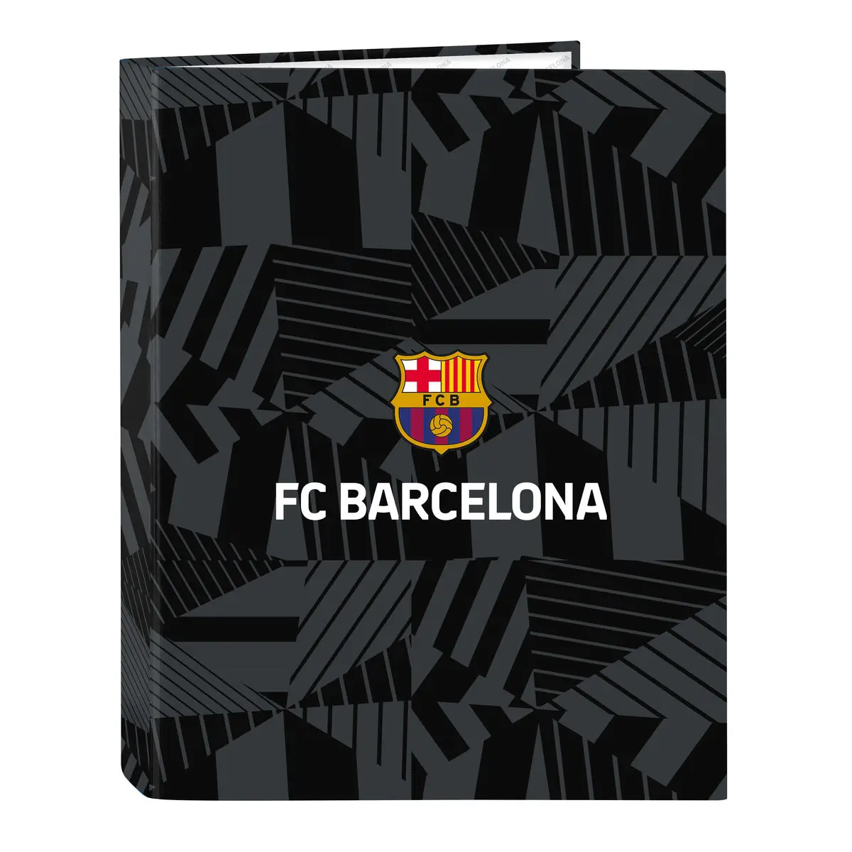 Raccoglitore ad anelli F.C. Barcelona Black Nero A4 26.5 x 33 x 4 cm